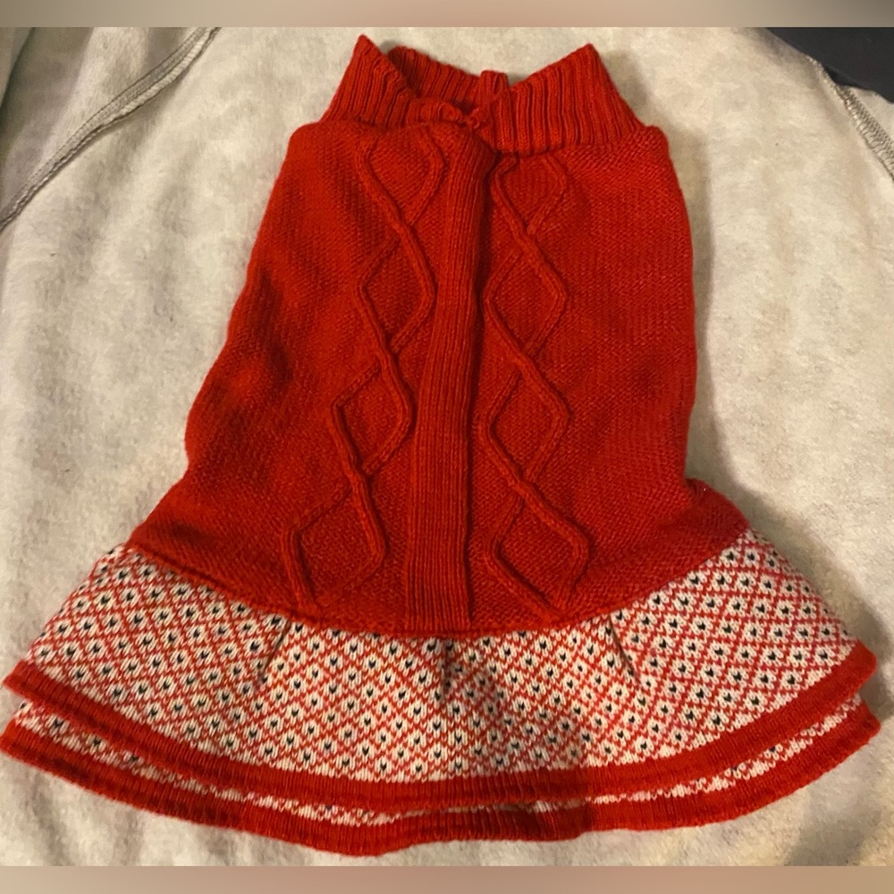 Doggie Cable Knit Dress